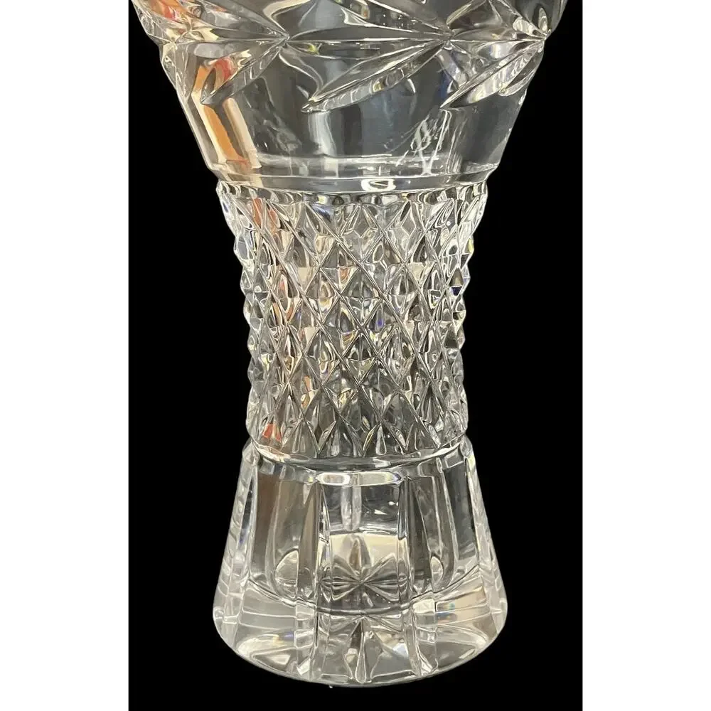 Vintage Corset Galway Irish Glass Crystal Leah Flared Hourglass 6